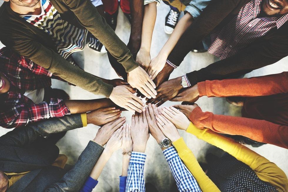 Group of Diverse Hands