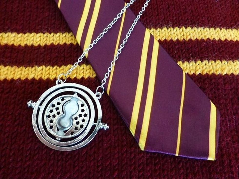 Gryffindor House colors with  tie