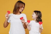 happy mother with her daughter