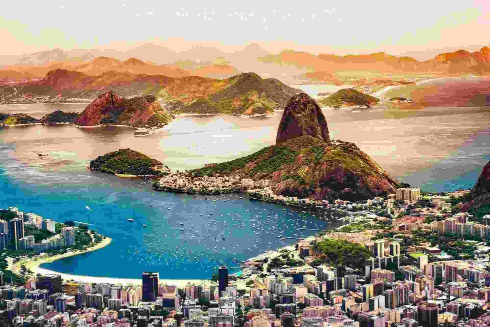 Harbor of Rio De Janeiro is one of the best locations in the hills of Tijuca.
