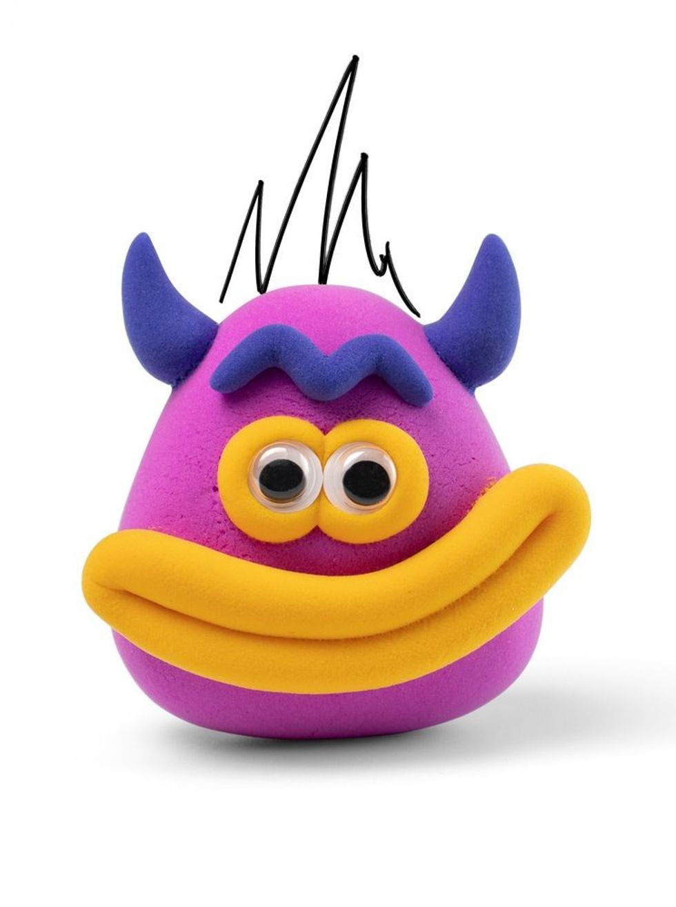 Head of imp by soft clay