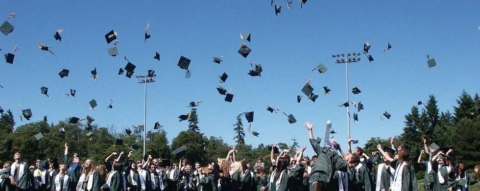 High School Students Graduation Ceremony