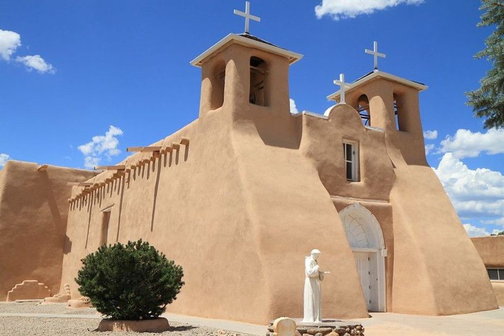 Historic church in Taos New Mexico