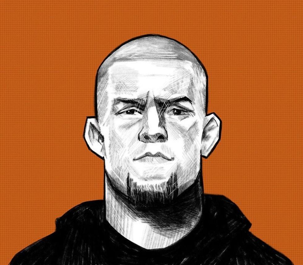 Illustration of Nate Diaz