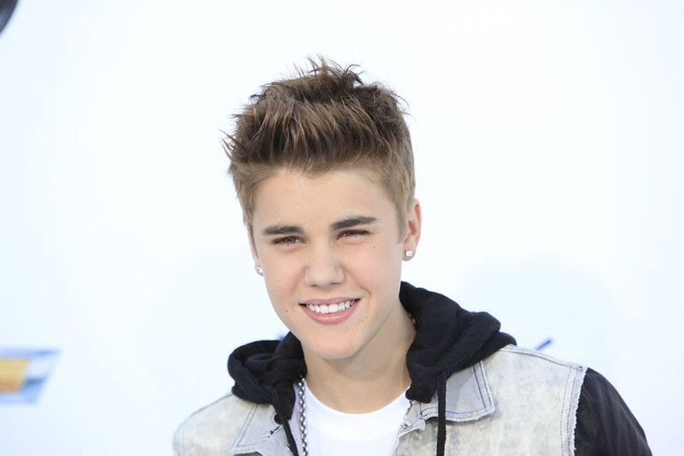 Image of teenage Justin Bieber