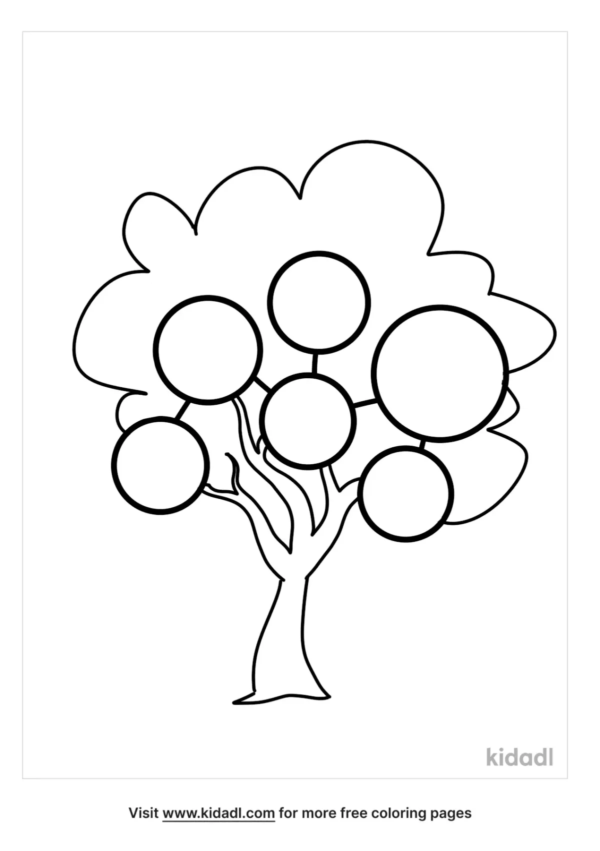 Family Tree Coloring Page