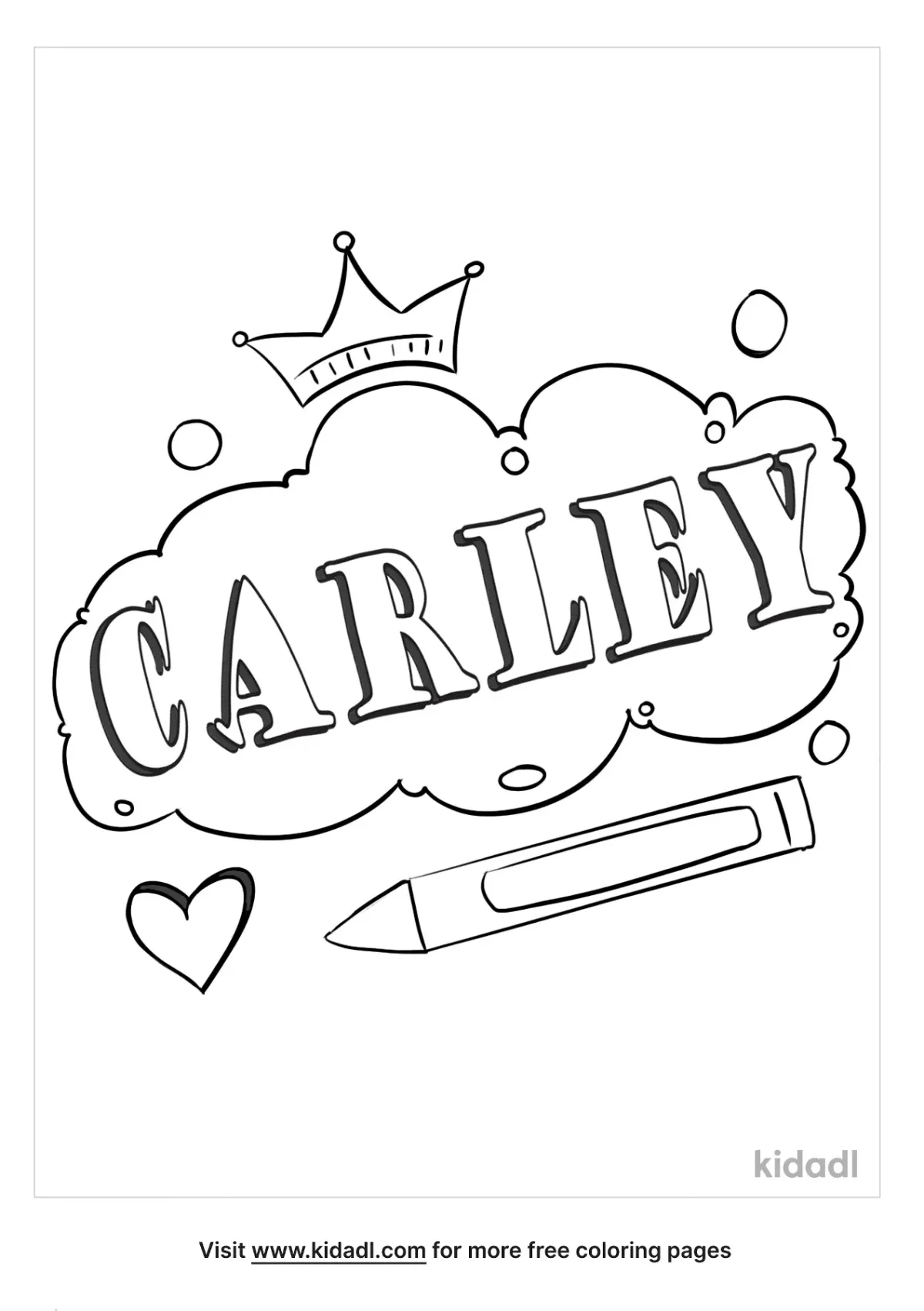 Carley Coloring Page