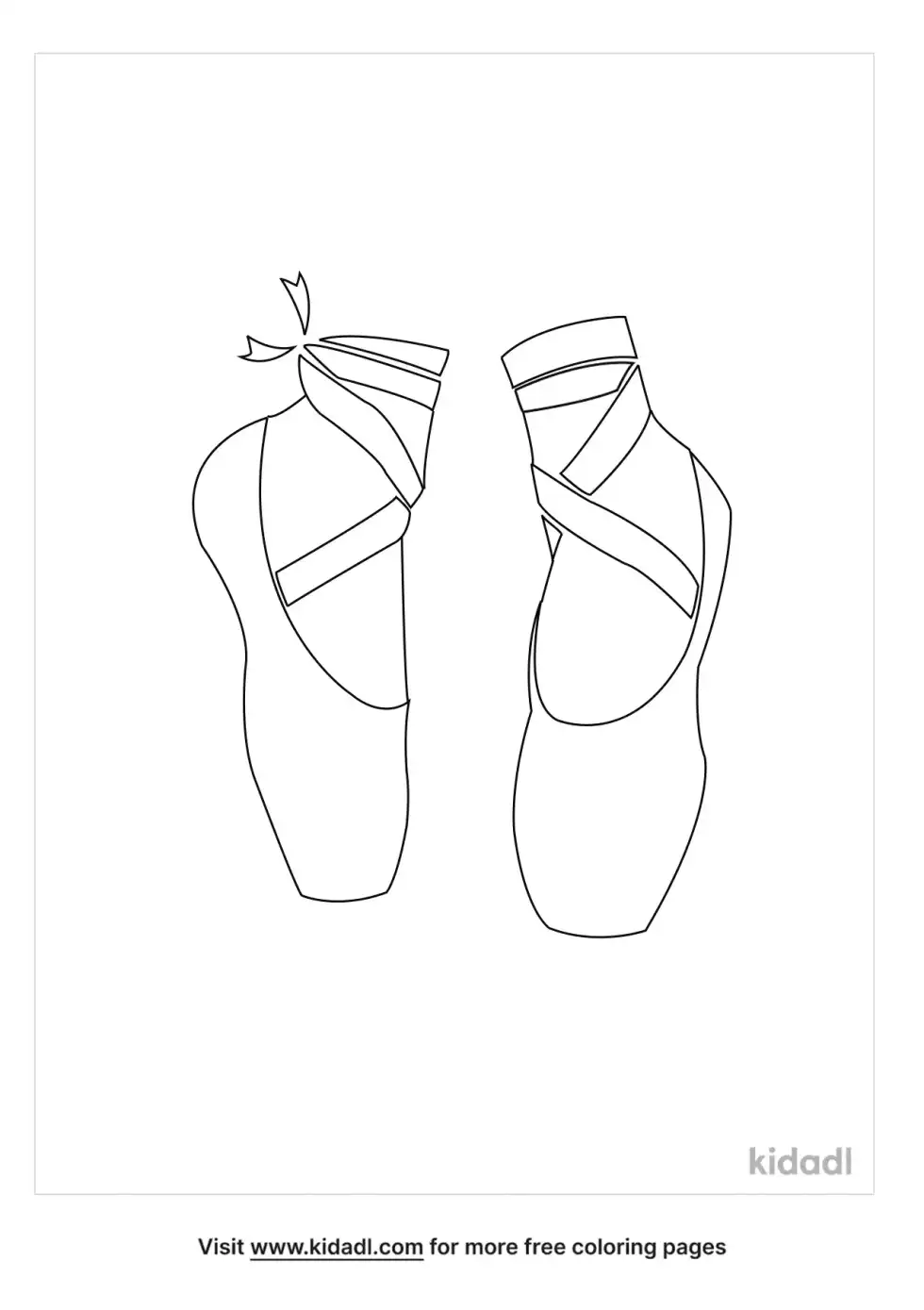 Men's Ballet Shoes Coloring Page
