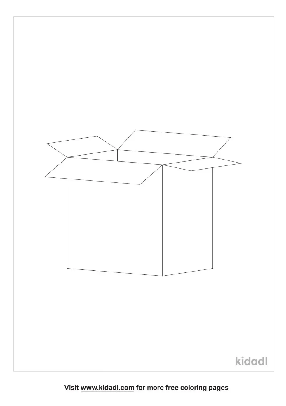 Box Coloring Page