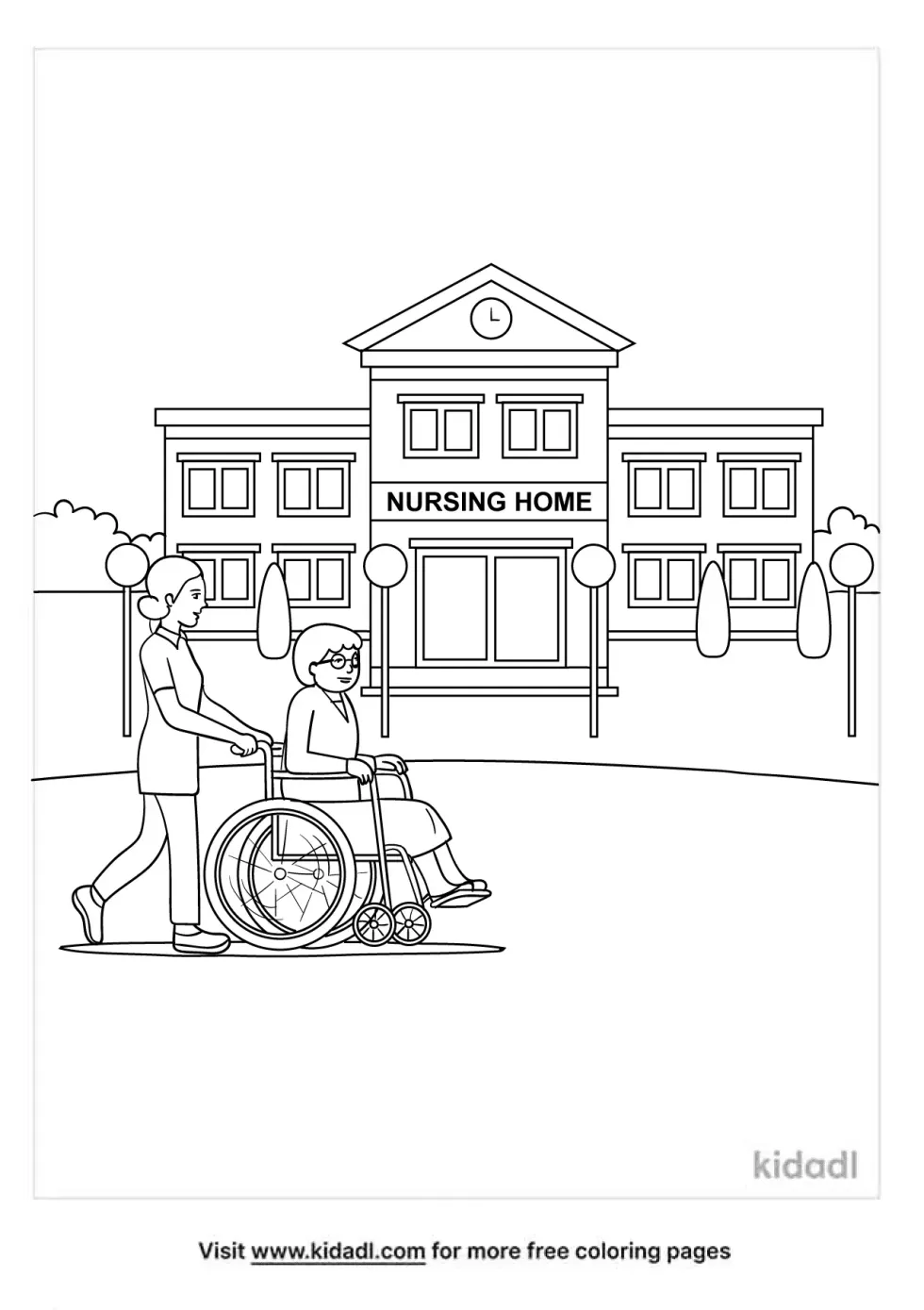 Nursing Home Coloring Page