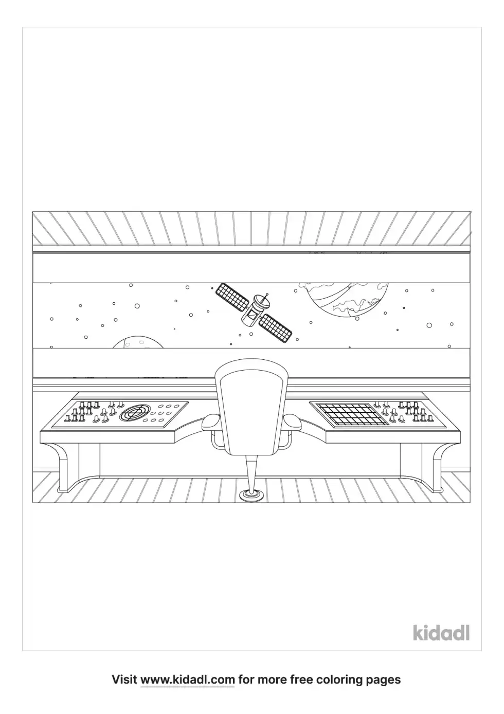 Mission Control Nasa Coloring Page