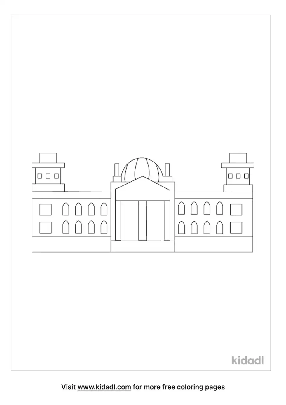Berlin Landmark Coloring Page