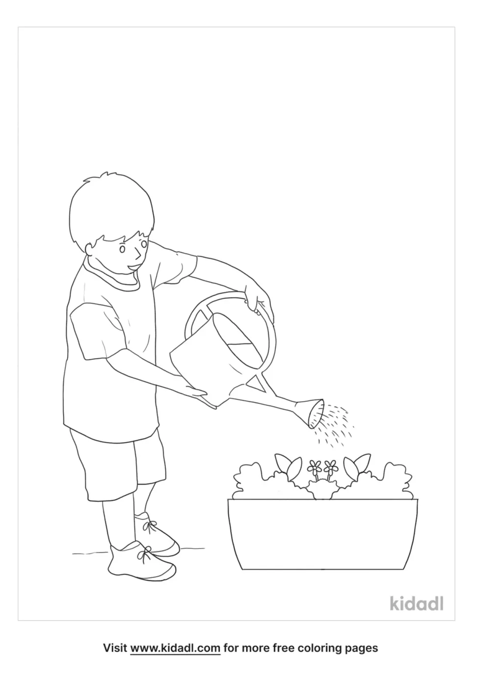 Kids At Work Coloring Page