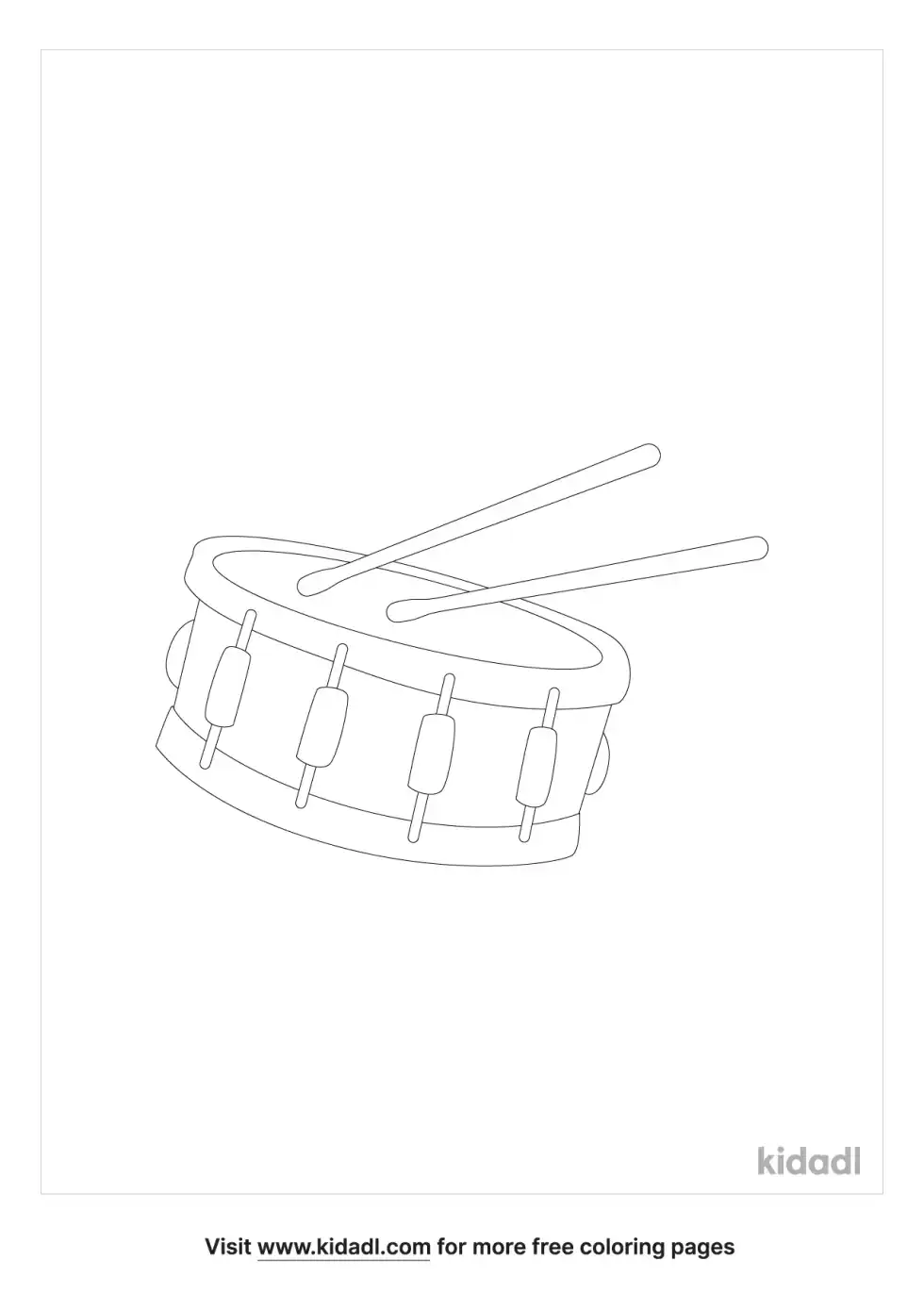 Snare Drum Coloring Page
