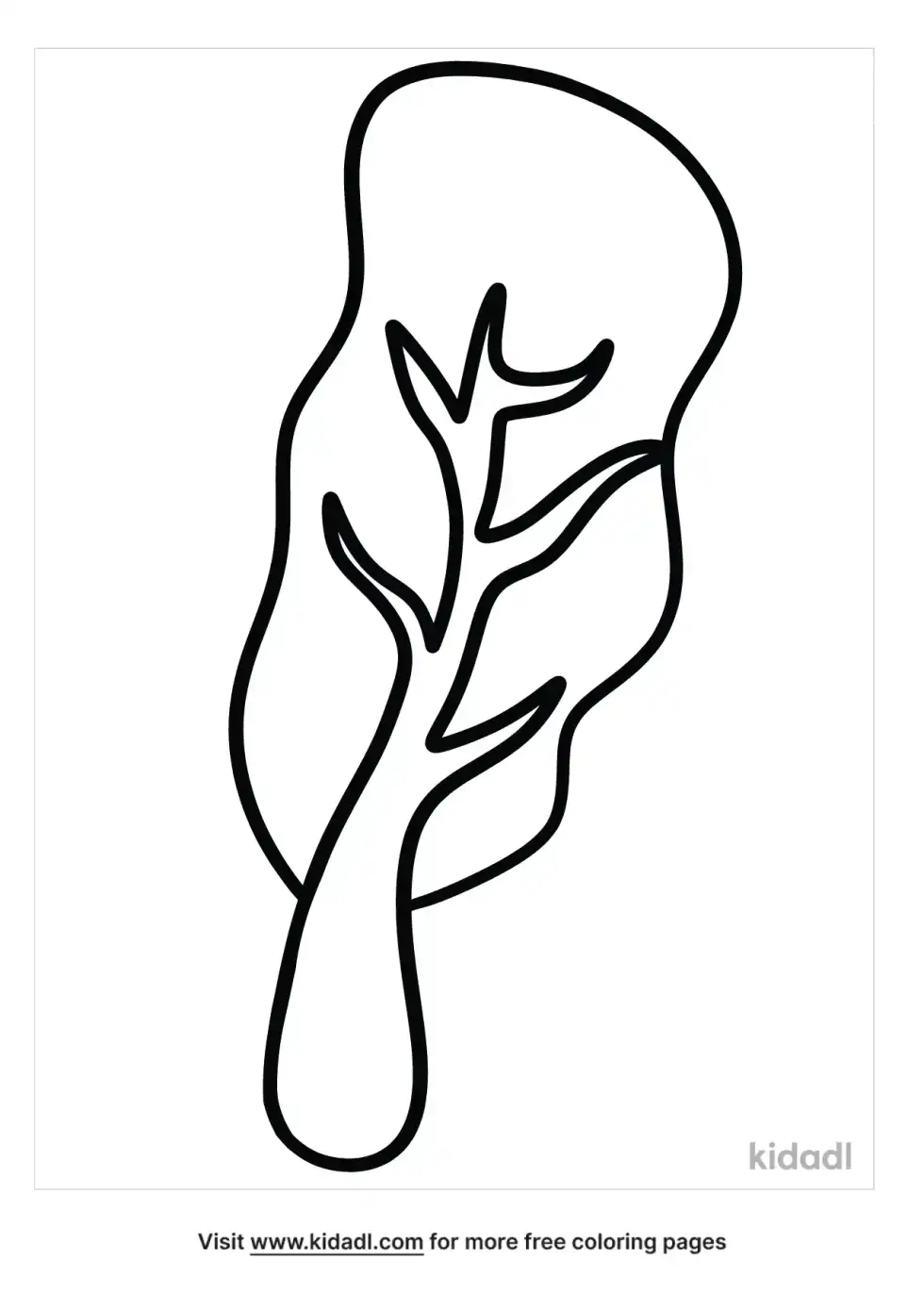 Lettuce Stalk Coloring Page