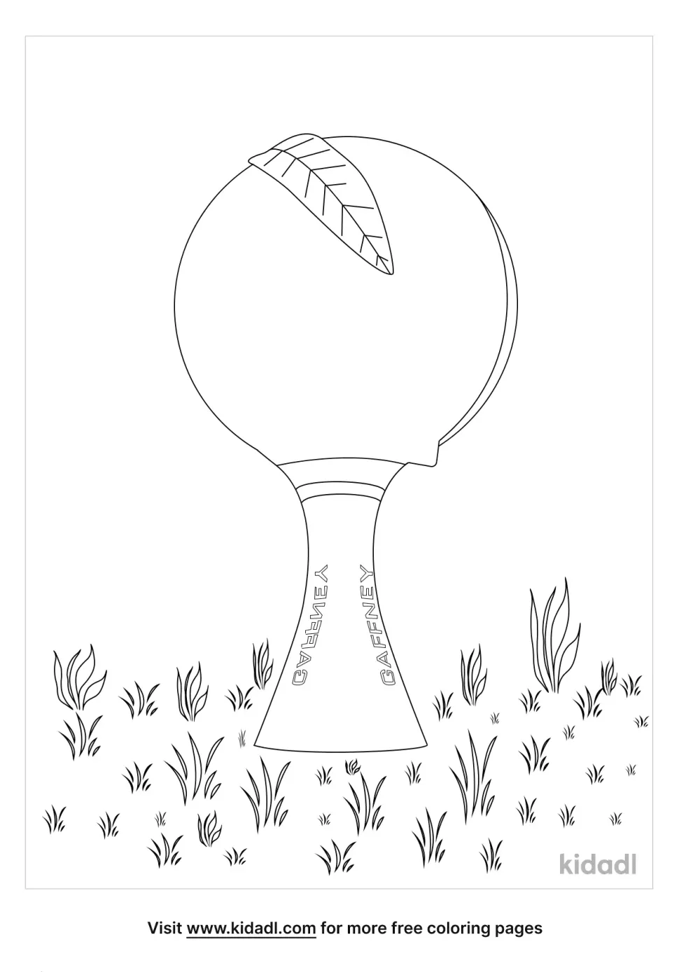 Gaffney Peach Coloring Page