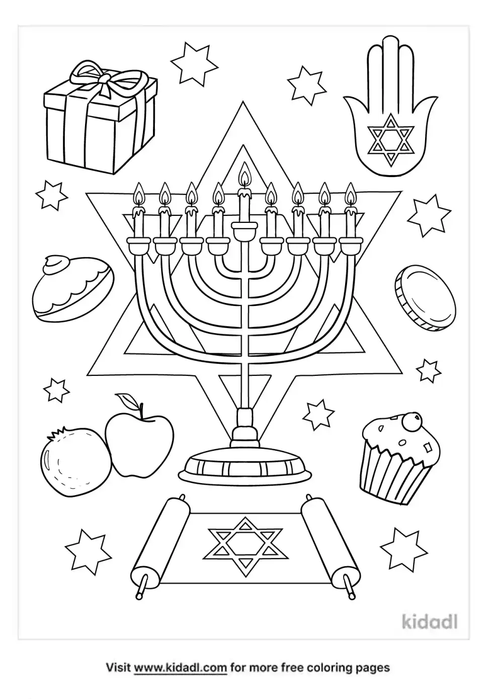 Jewish Coloring Page
