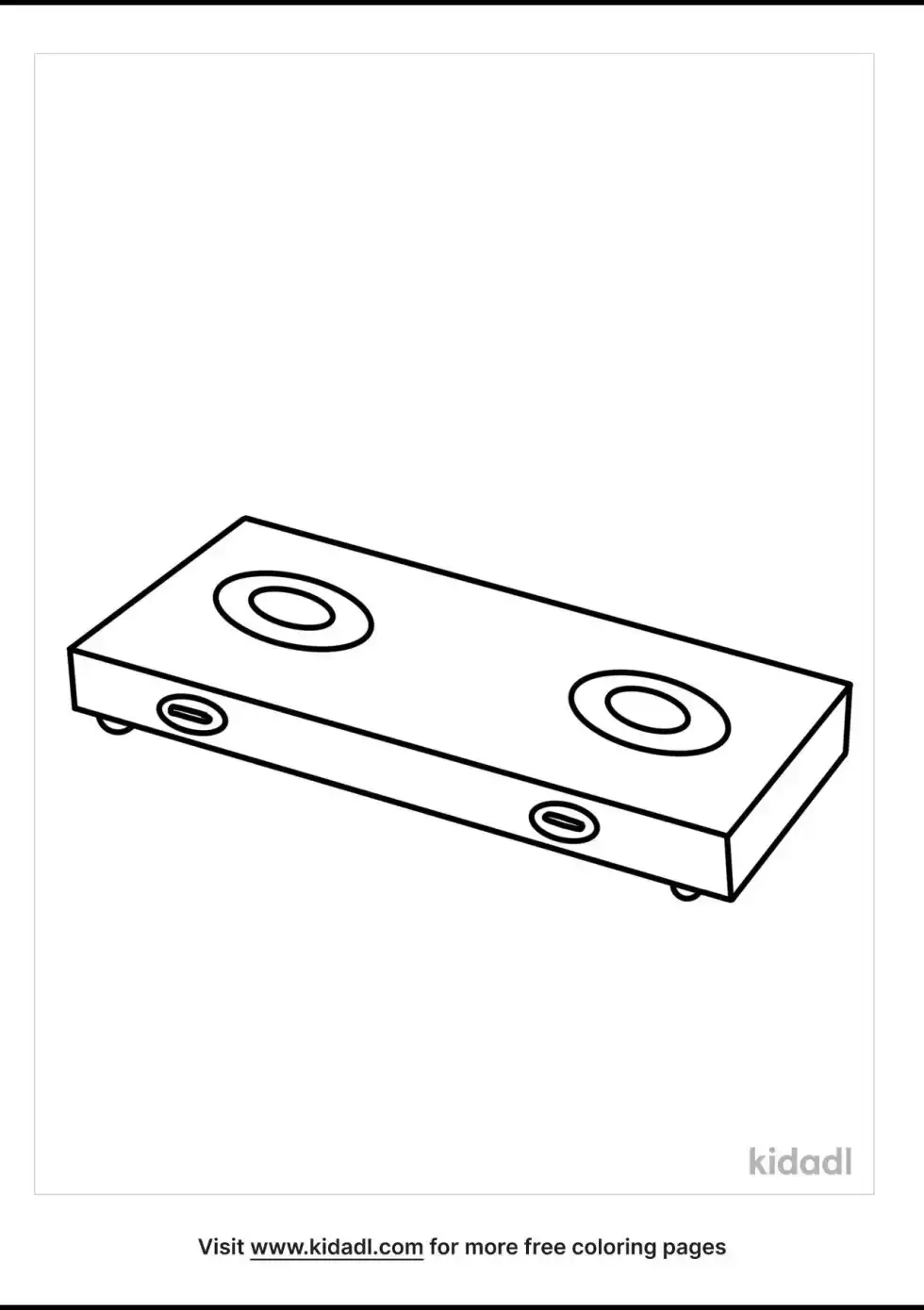 Stove Coloring Page