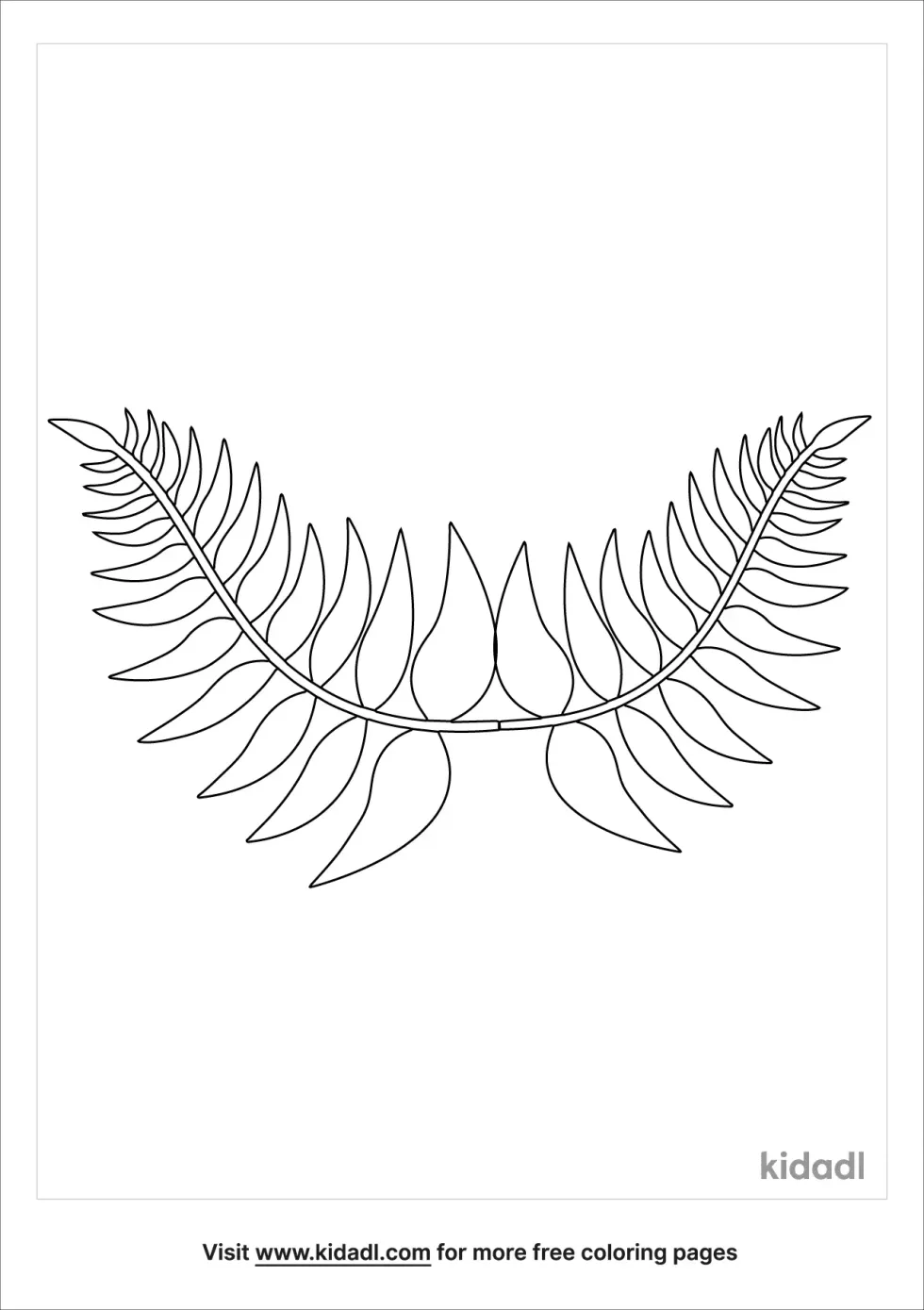 New Zealand Leaf Coloring Page
