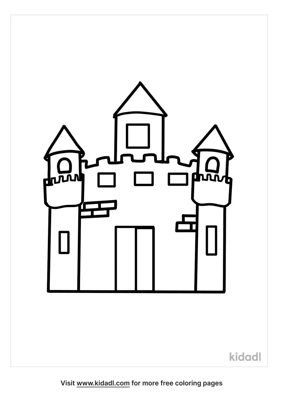 Fairytale Castle Coloring Page