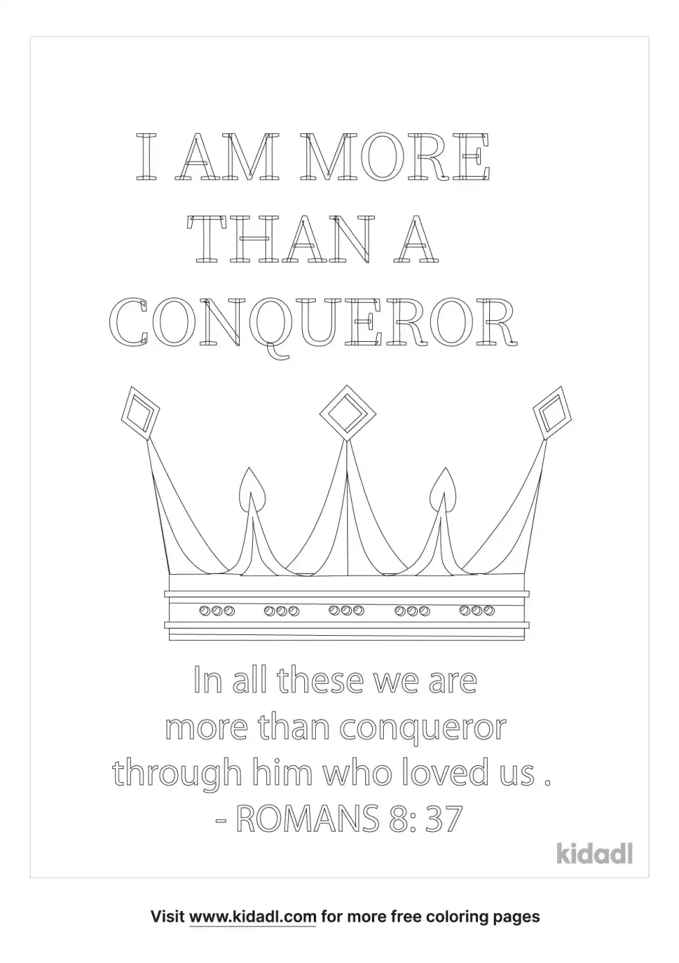 Conqueror Of God Coloring Page