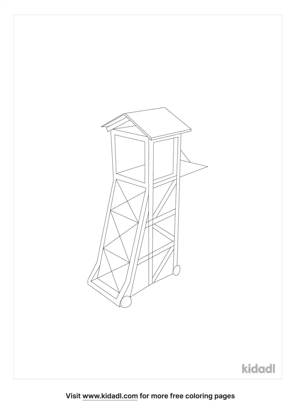Siege Tower Coloring Page