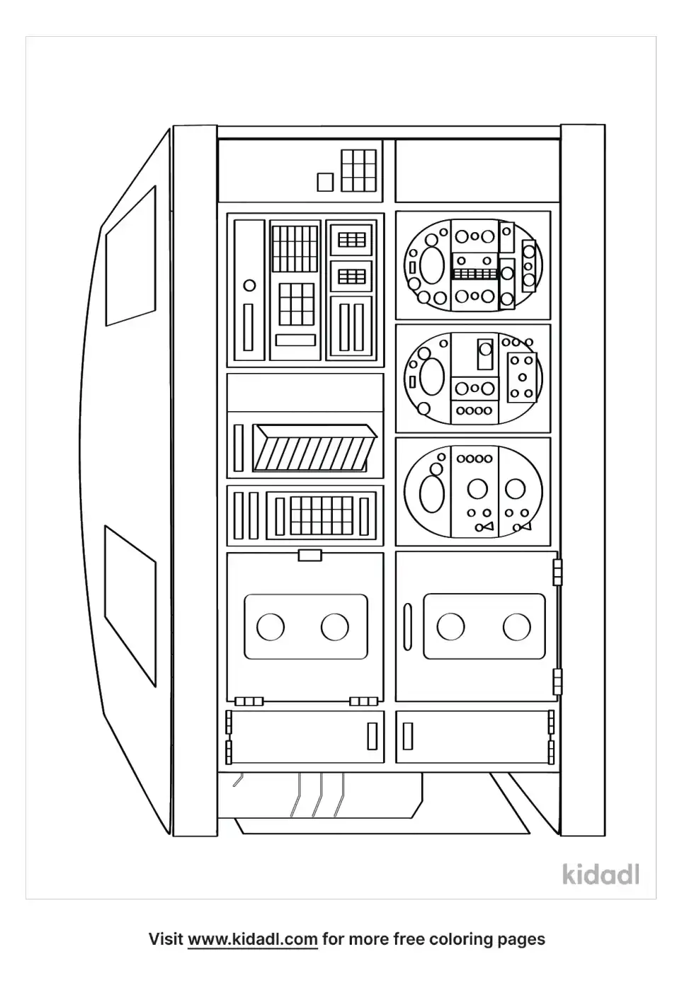 Control Panel Coloring Page