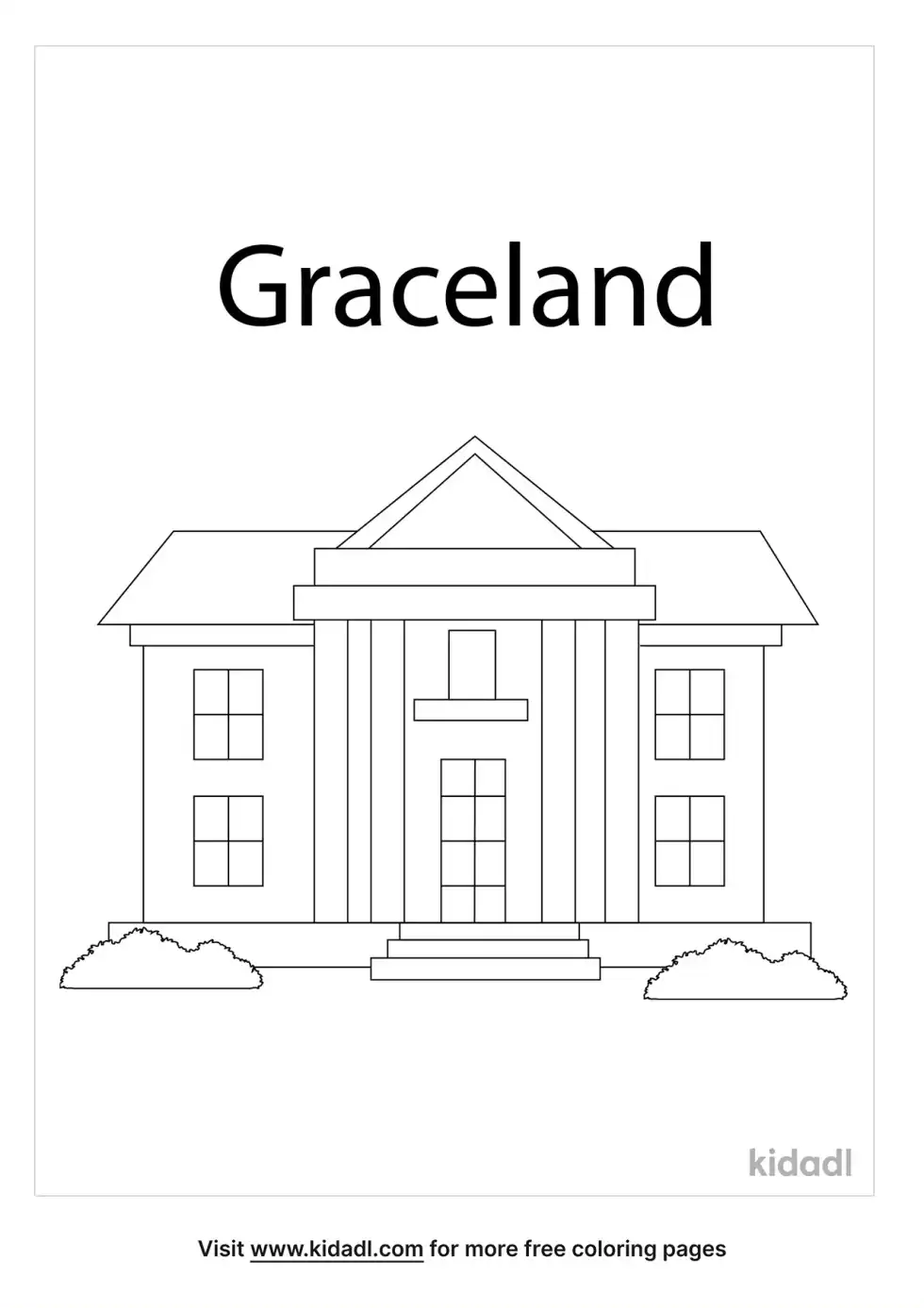 Graceland Coloring Page