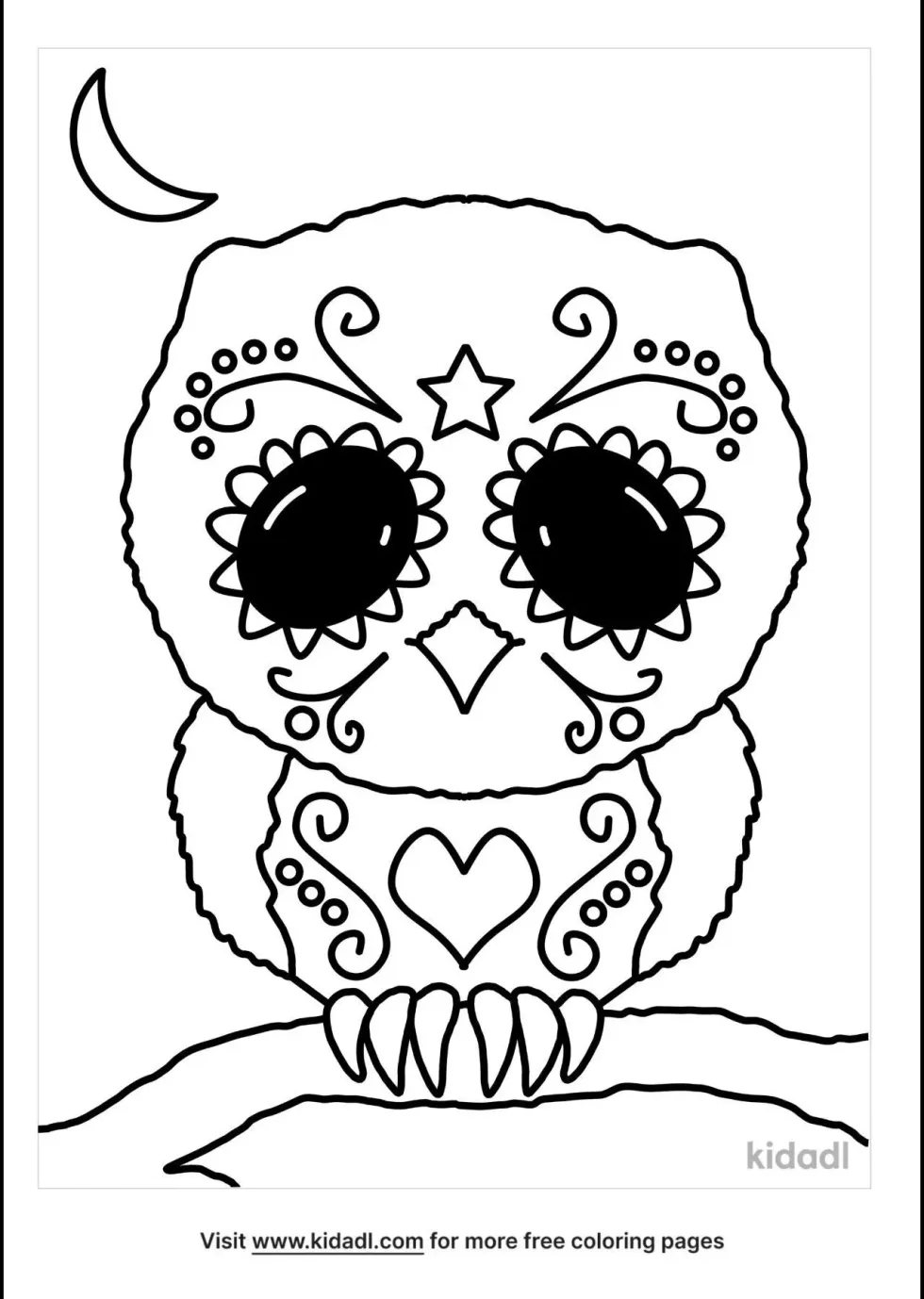 Sugar Skull Owl