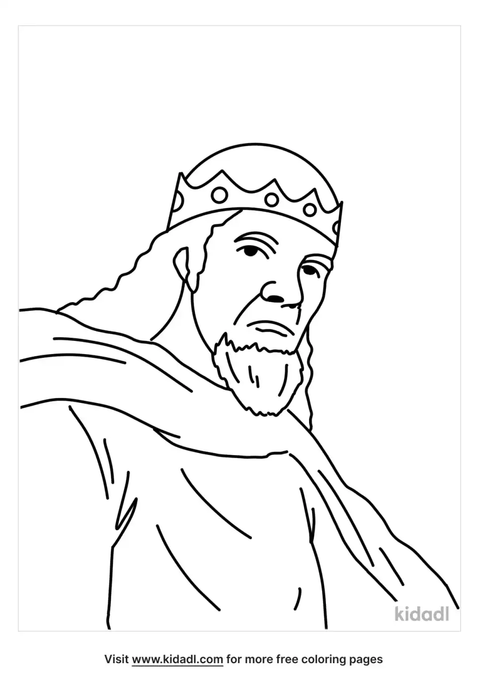 King Ahab Coloring Page