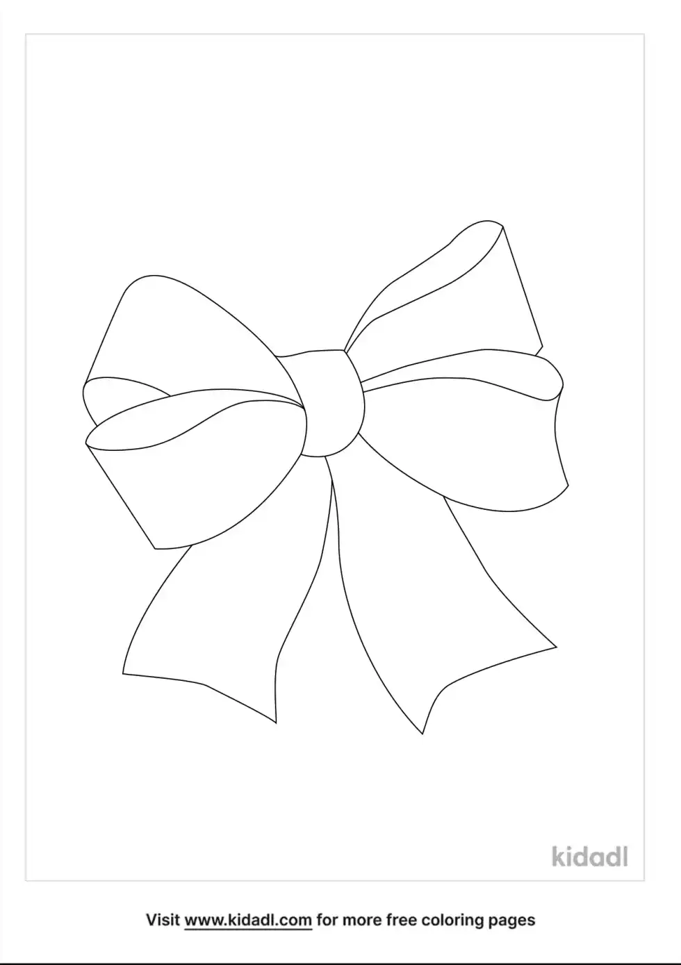 Lace Bow Coloring Page