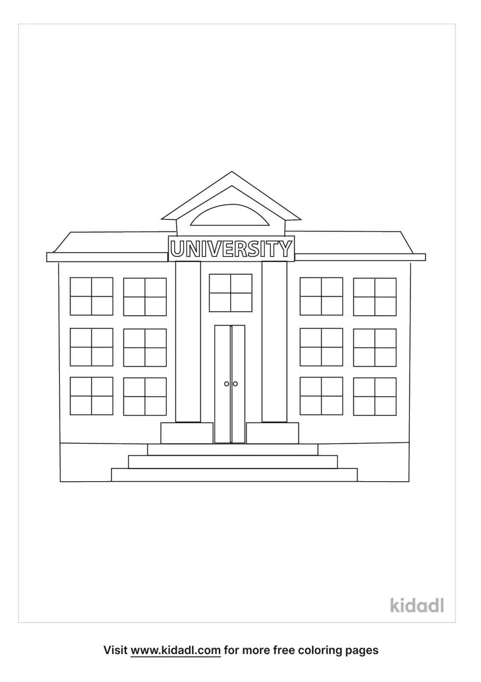University Coloring Page