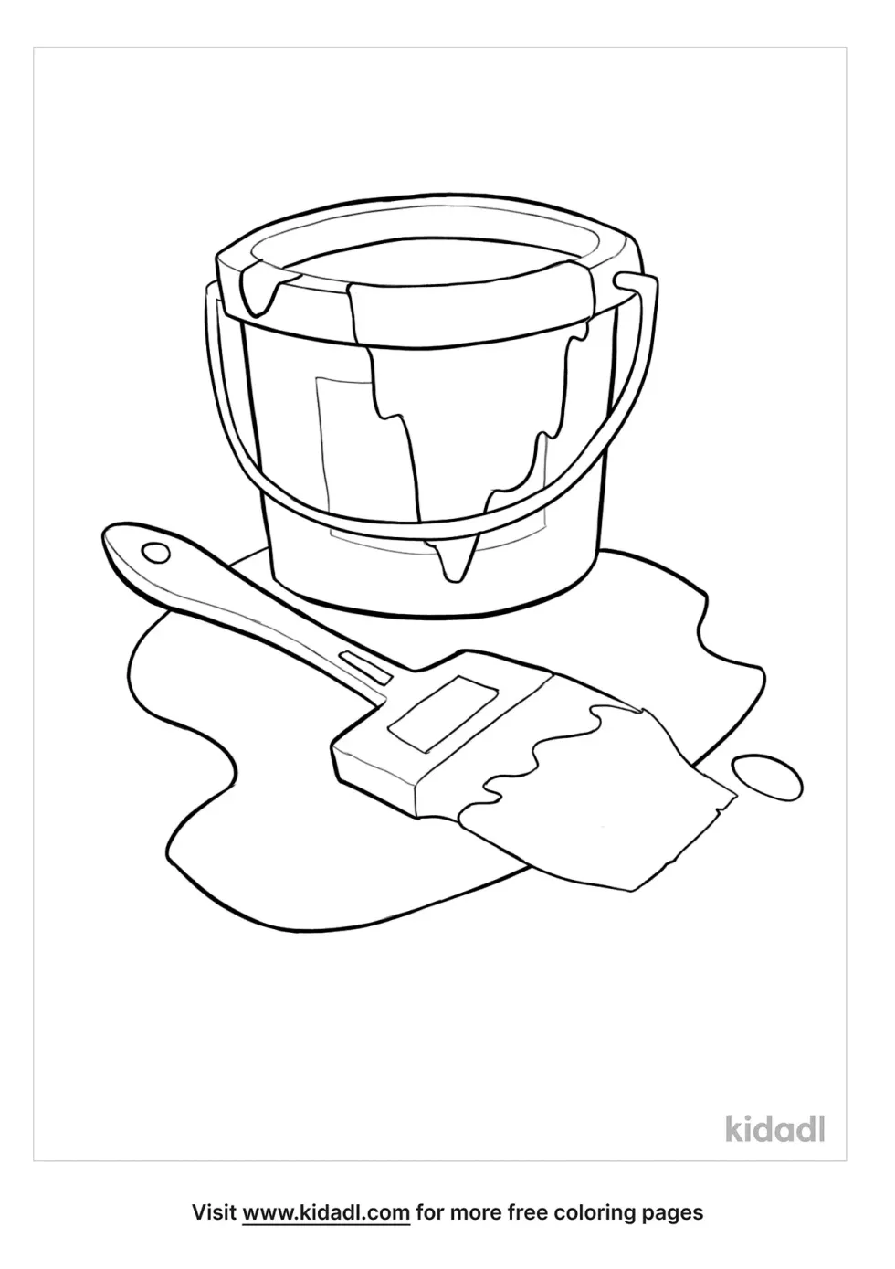 Paint Can Coloring Page