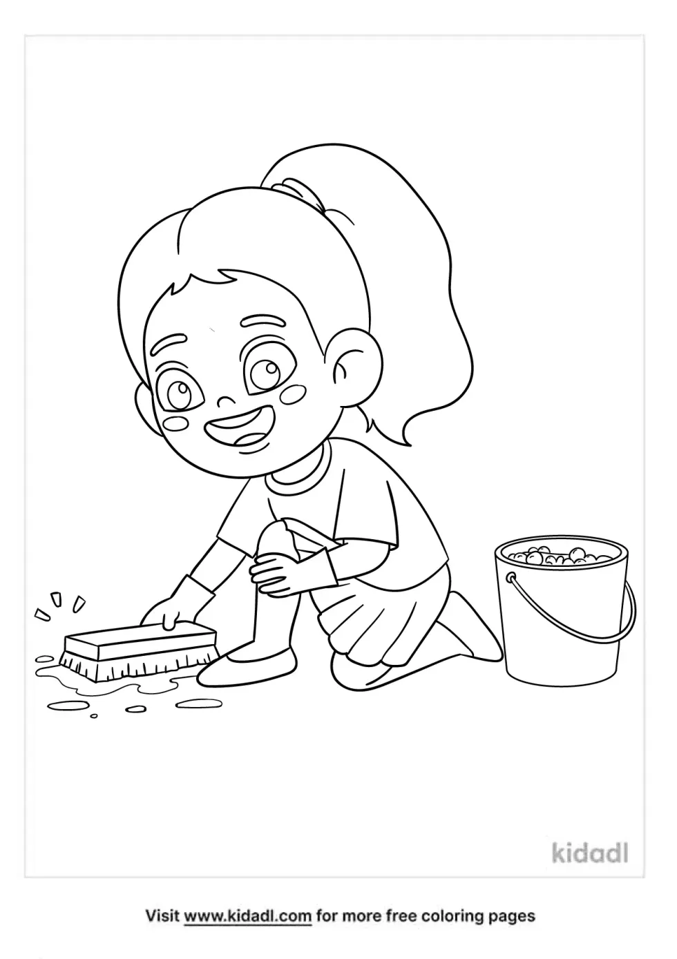 Chore Coloring Page
