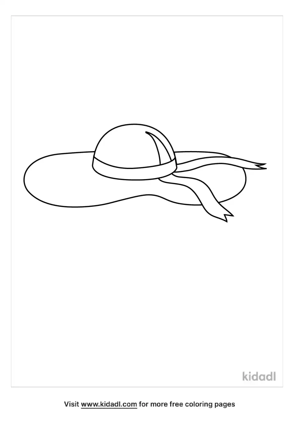 Womens Hat Coloring Page