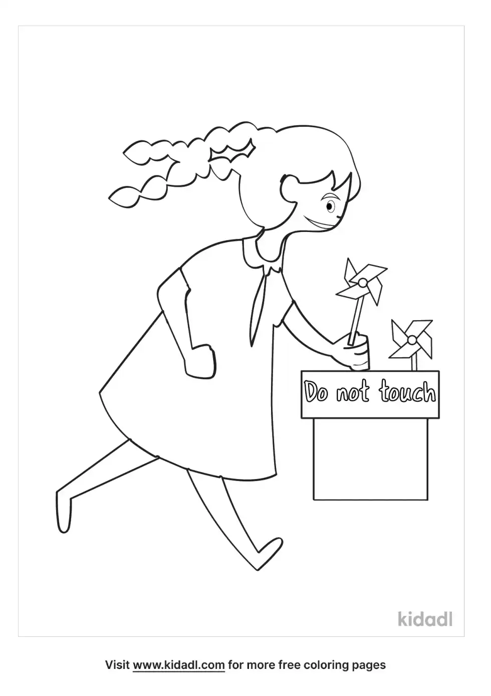 Child Stealing Coloring Page