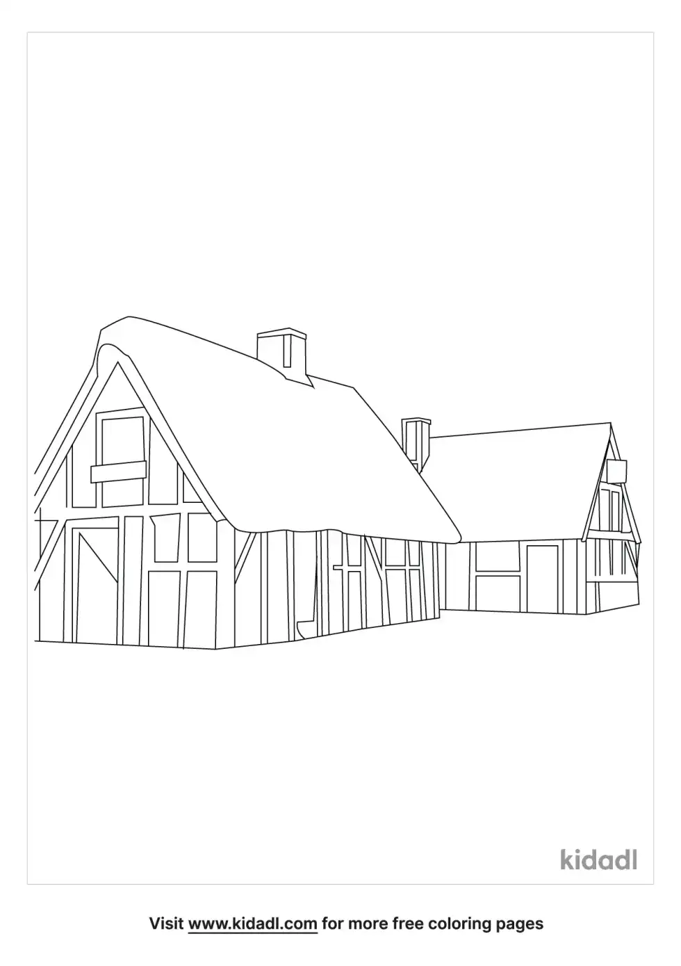 Jamestown Fort Coloring Page