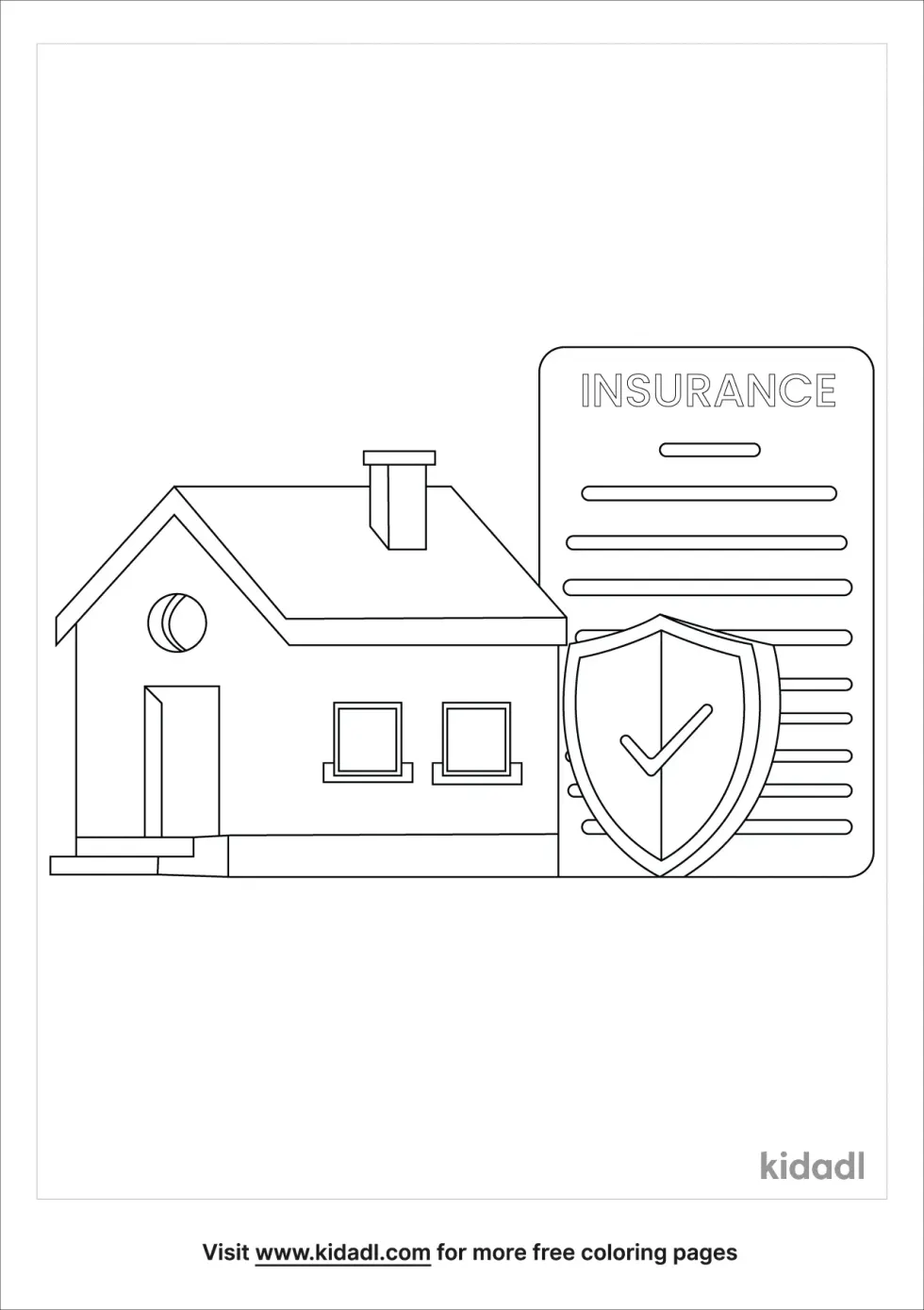 Insurance Coloring Page