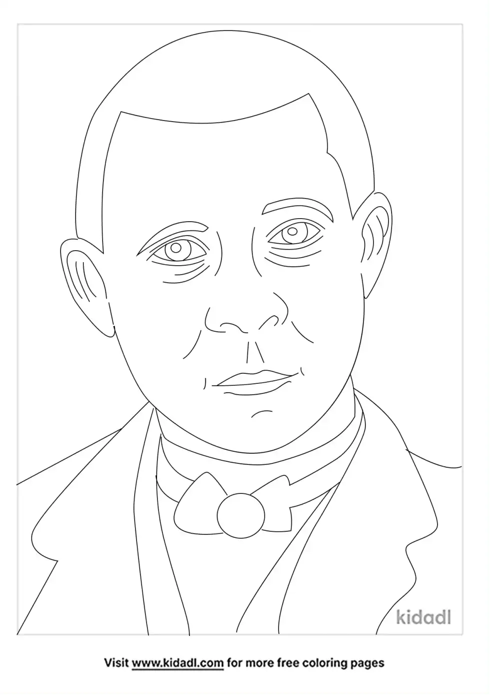 Booker T Washington Coloring Page