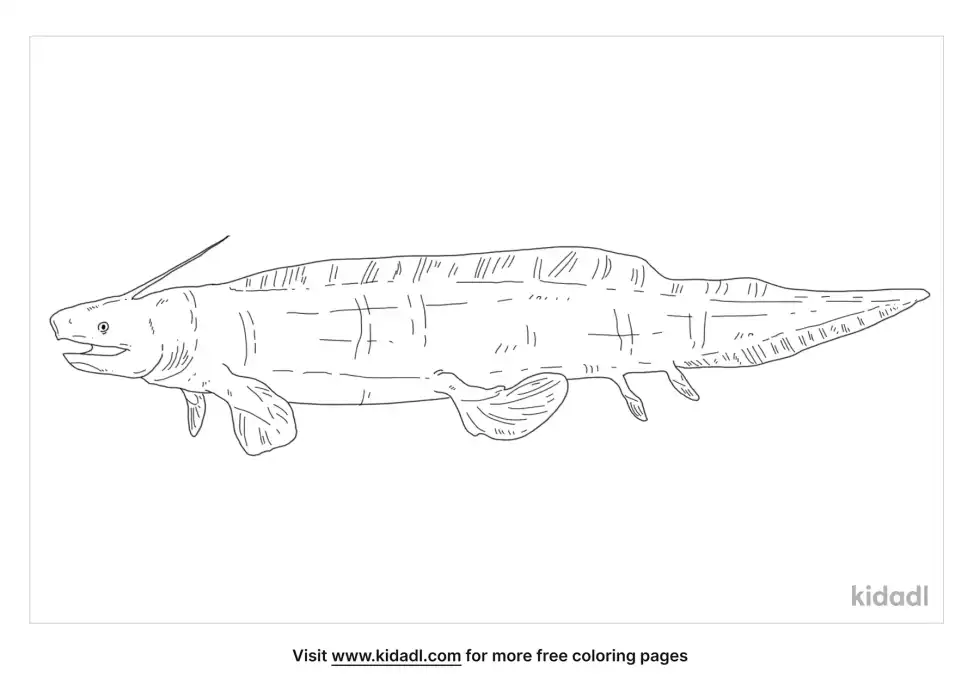Xenacanthus Coloring Page