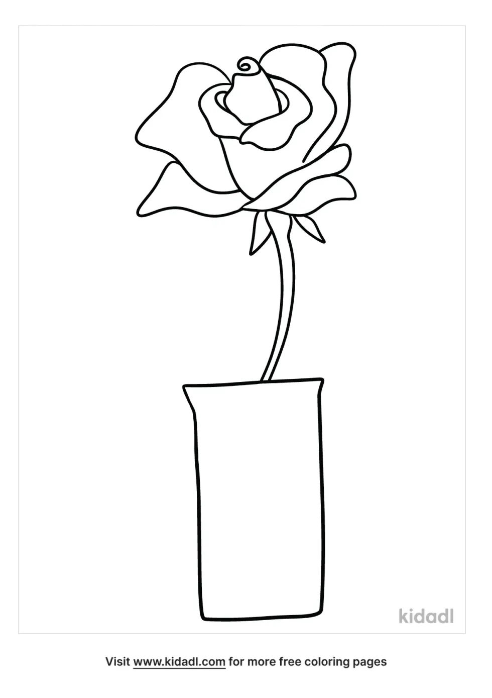 One Rose In Vase