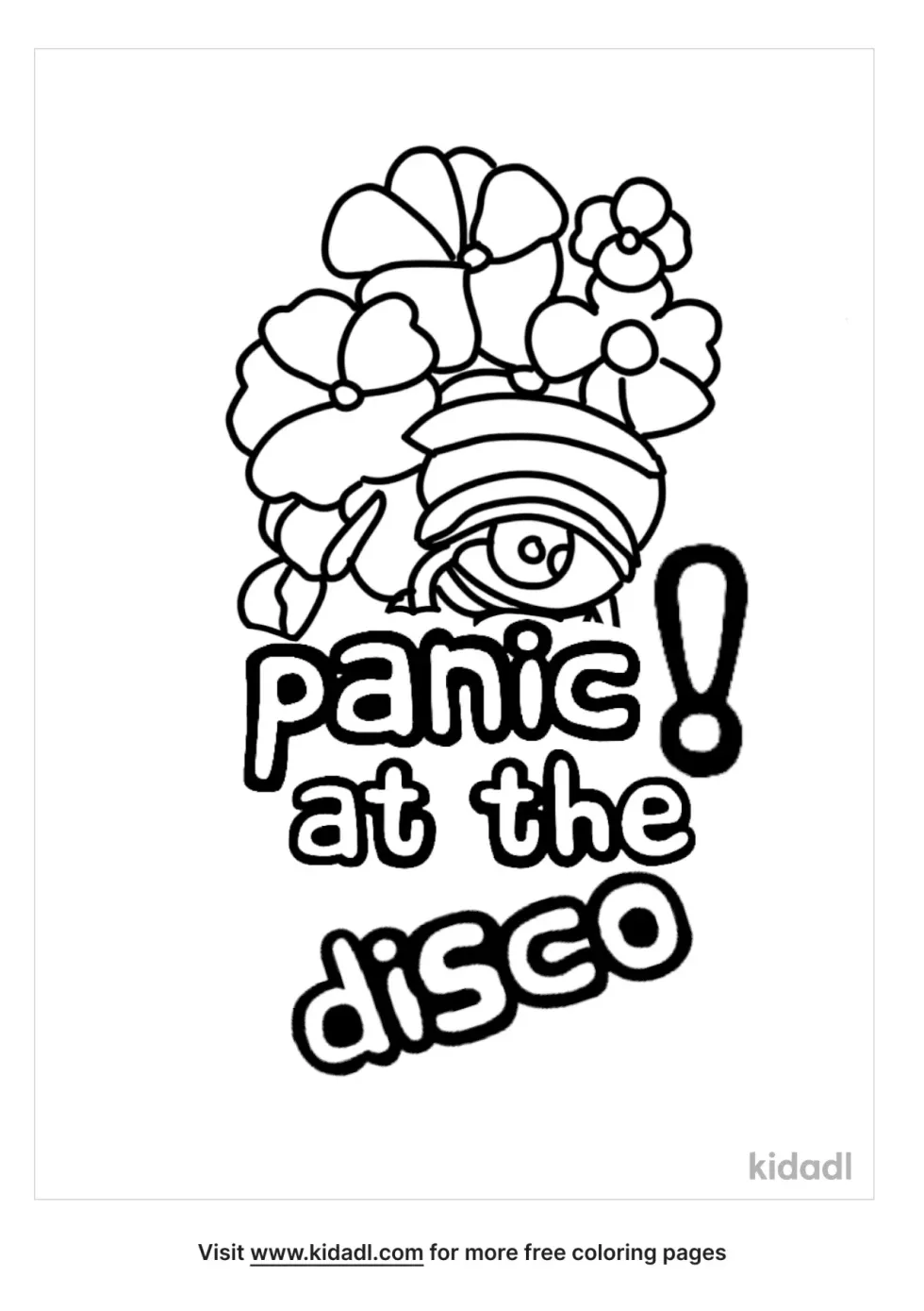 Panic! At The Disco Coloring Page