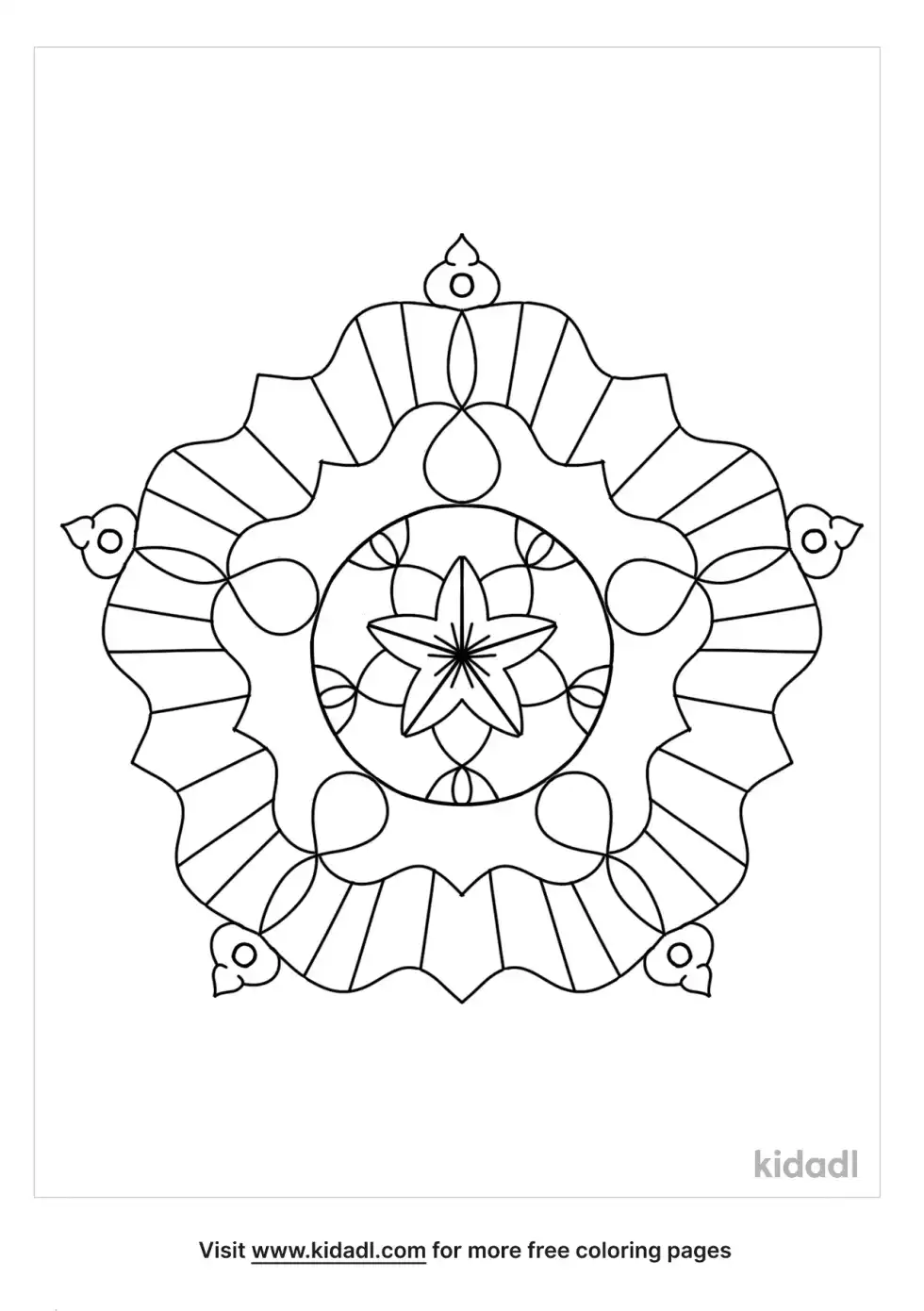 Tribal Pattern Coloring Page