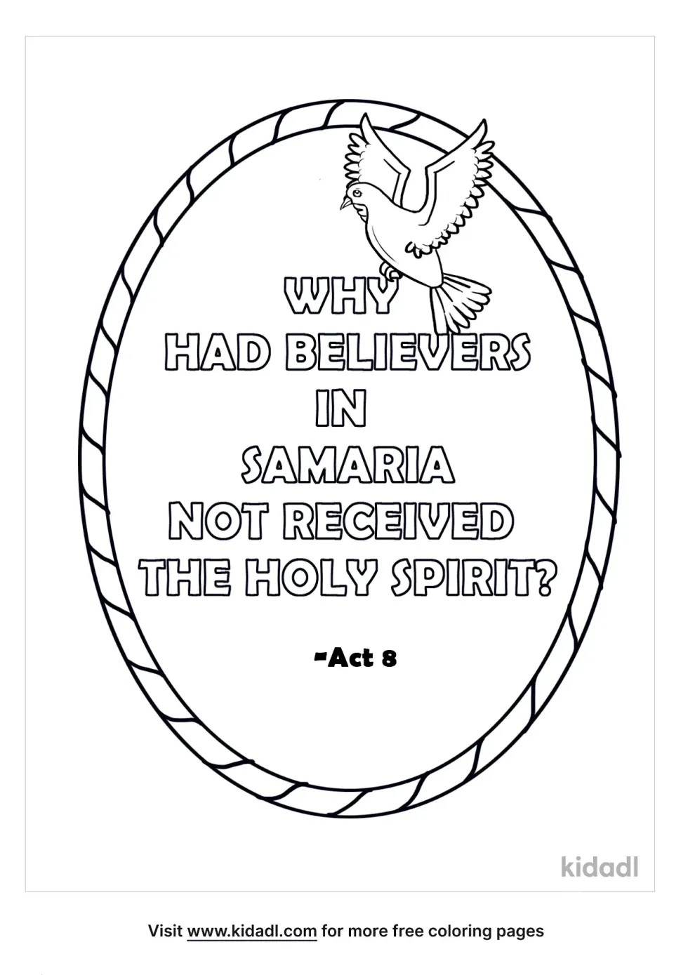 Acts 8 Coloring Page