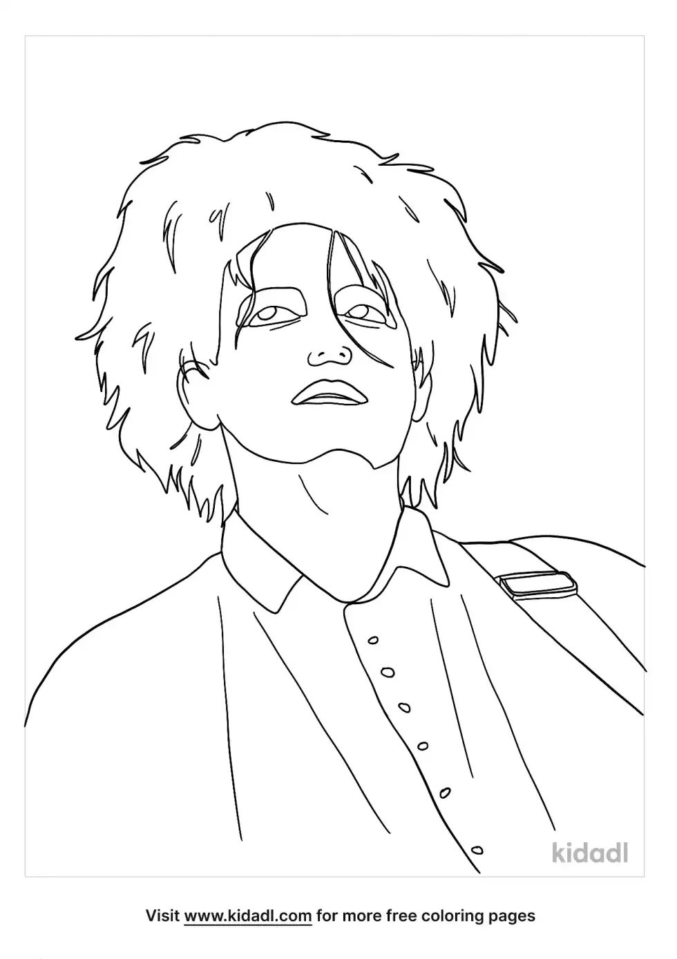 Robert Smith The Cure Coloring Page