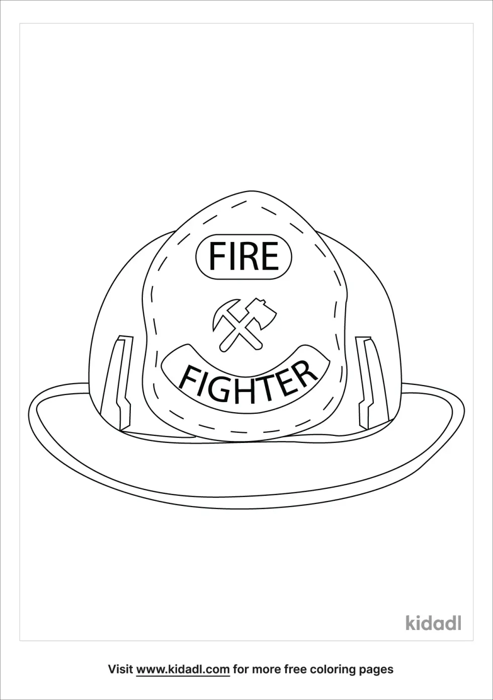 Fireman Helmet Front View