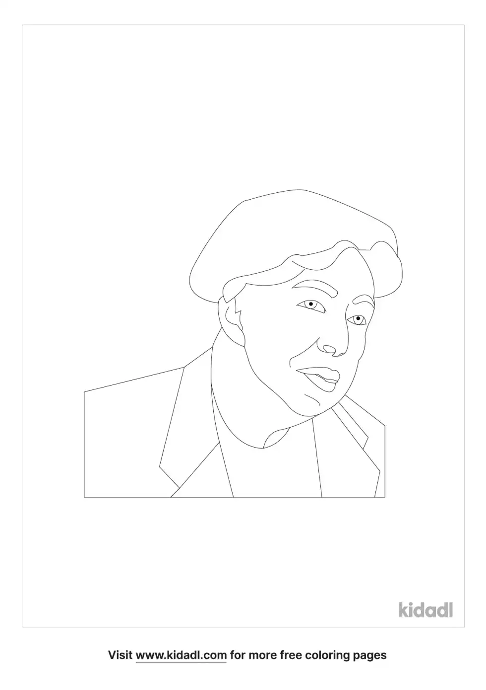 Eleanor Roosevelt Coloring Page