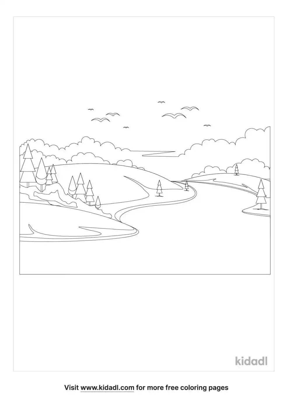 River Coloring Page
