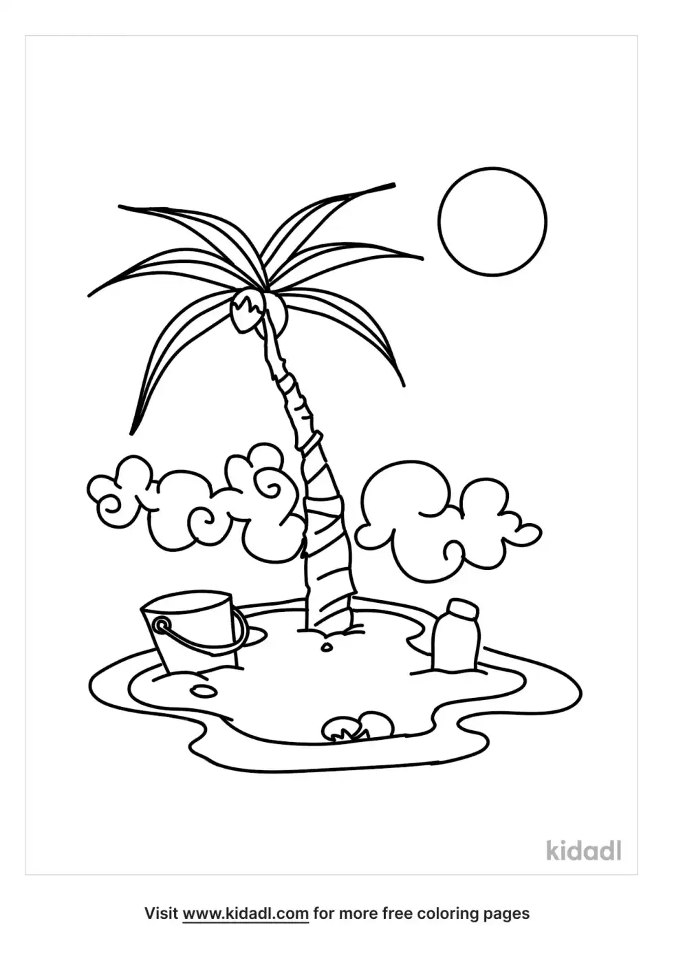 Paradise Coloring Page