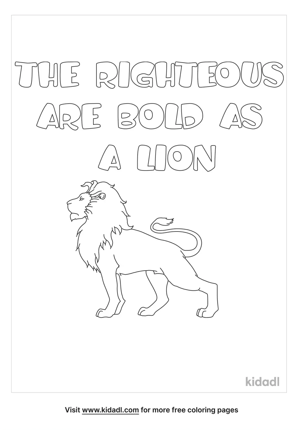 Proverbs 28:1 Coloring Page